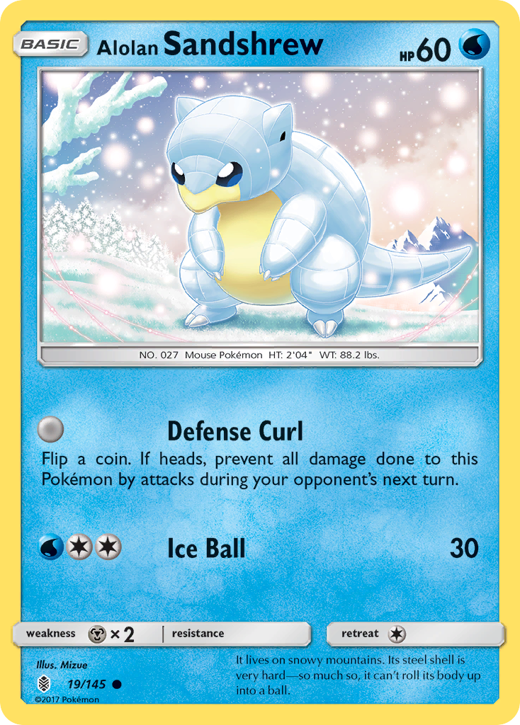 Alolan Sandshrew — SM - Guardians Rising #19/145
