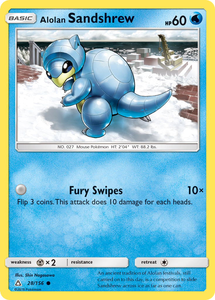 Alolan Sandshrew — SM - Ultra Prism #28/156