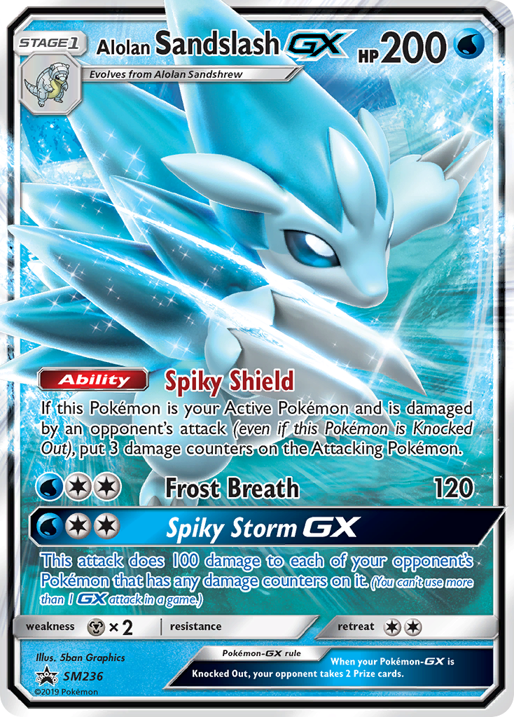 Alolan Sandslash GX — Jumbo Cards #SM236