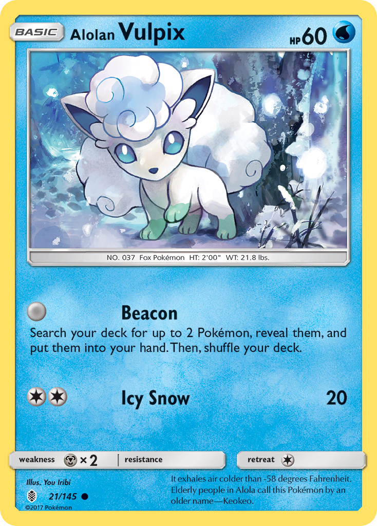 Alolan Vulpix — Miscellaneous Cards & Products #021/145