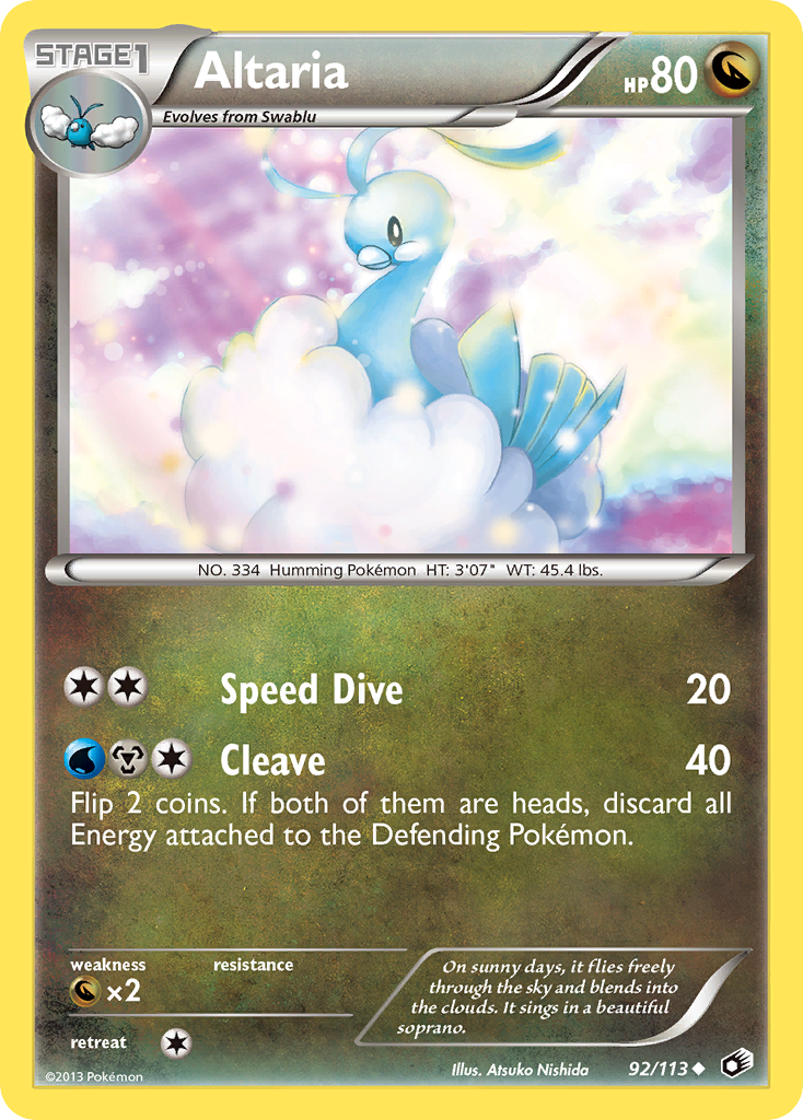 Altaria — Legendary Treasures #92/113