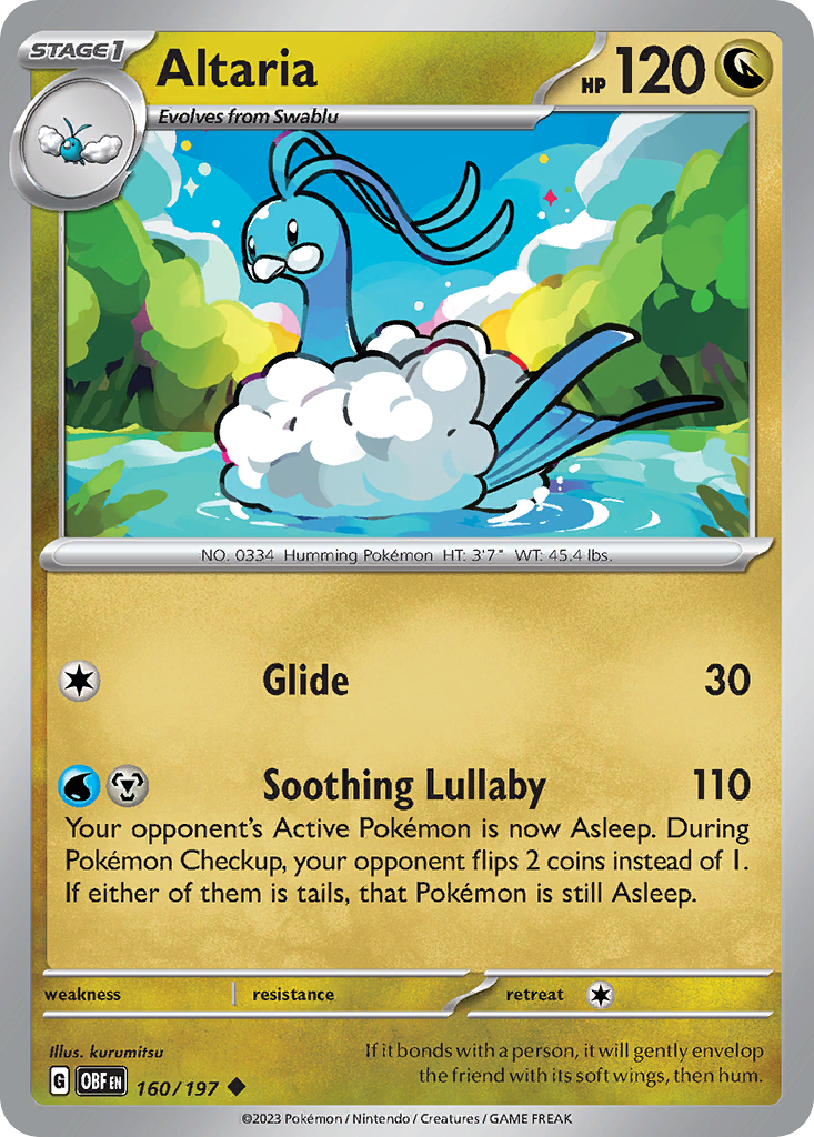 Altaria — SV03: Obsidian Flames #160/197