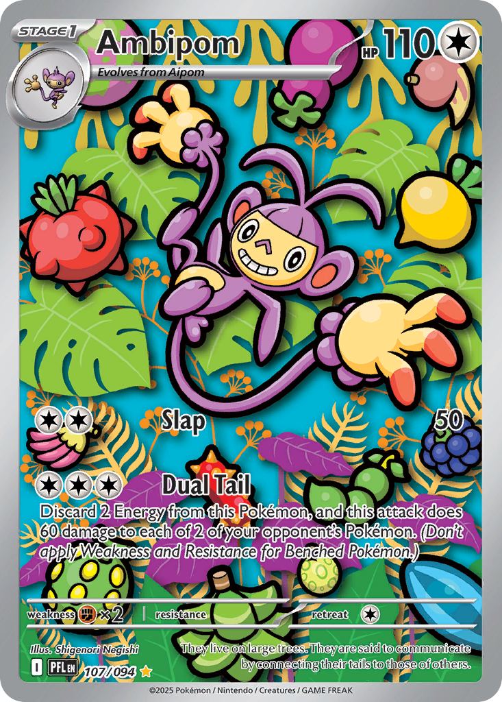 Ambipom — ME02: Phantasmal Flames #107/094