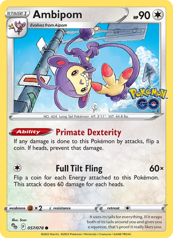 Ambipom — Pokemon GO #057/078