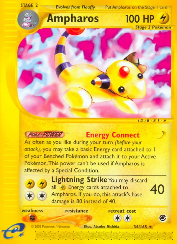 Ampharos (34) — Expedition #034/165