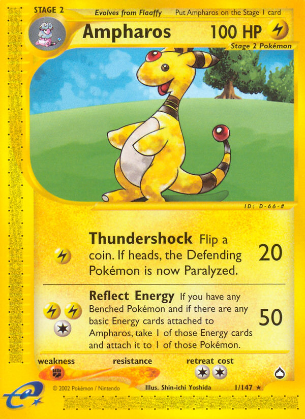 Ampharos — Aquapolis #001/147
