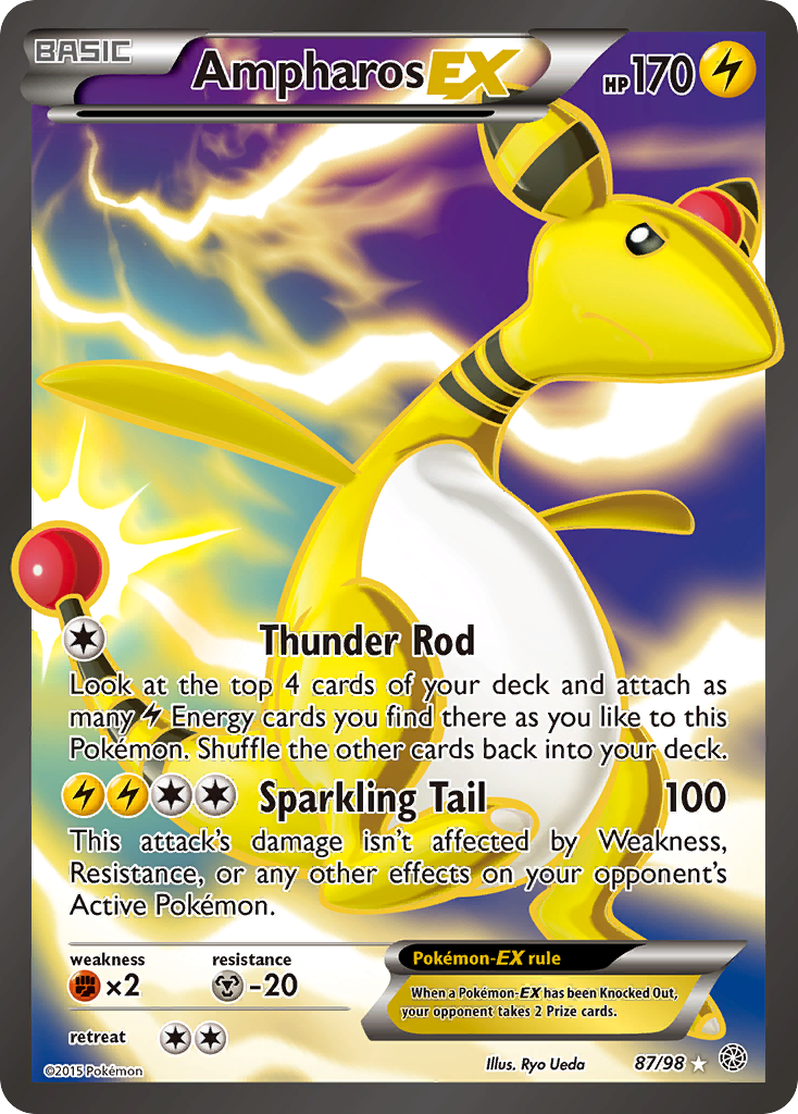 Ampharos EX (87 Full Art) — XY - Ancient Origins #87/98