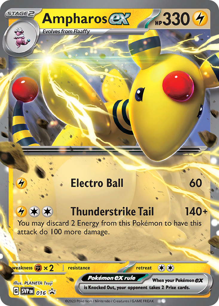Ampharos ex — SV: Scarlet & Violet Promo Cards #016