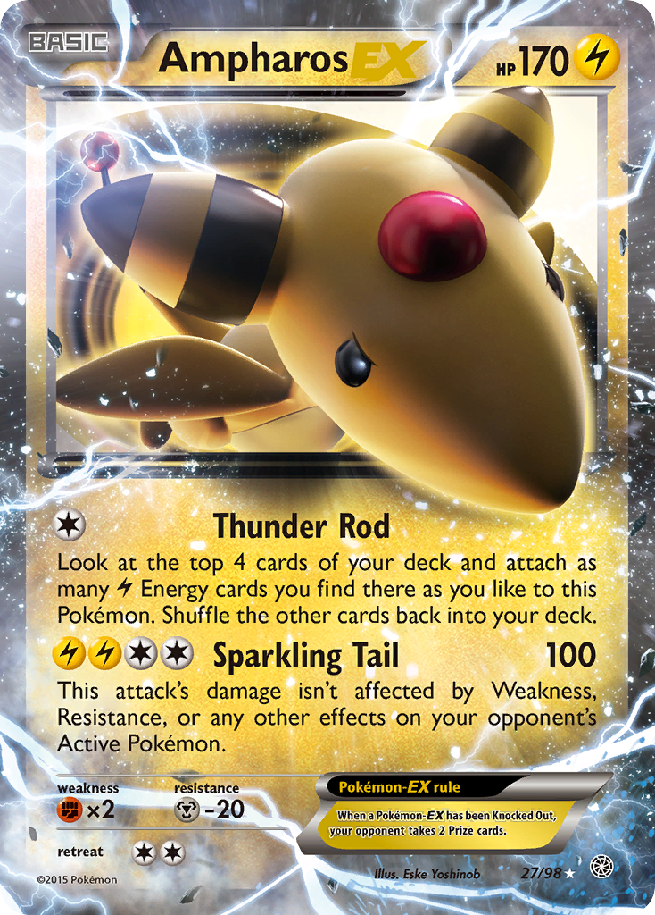 Ampharos EX — XY - Ancient Origins #27/98