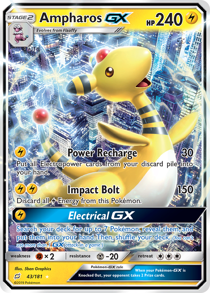 Ampharos GX — SM - Team Up #43/181
