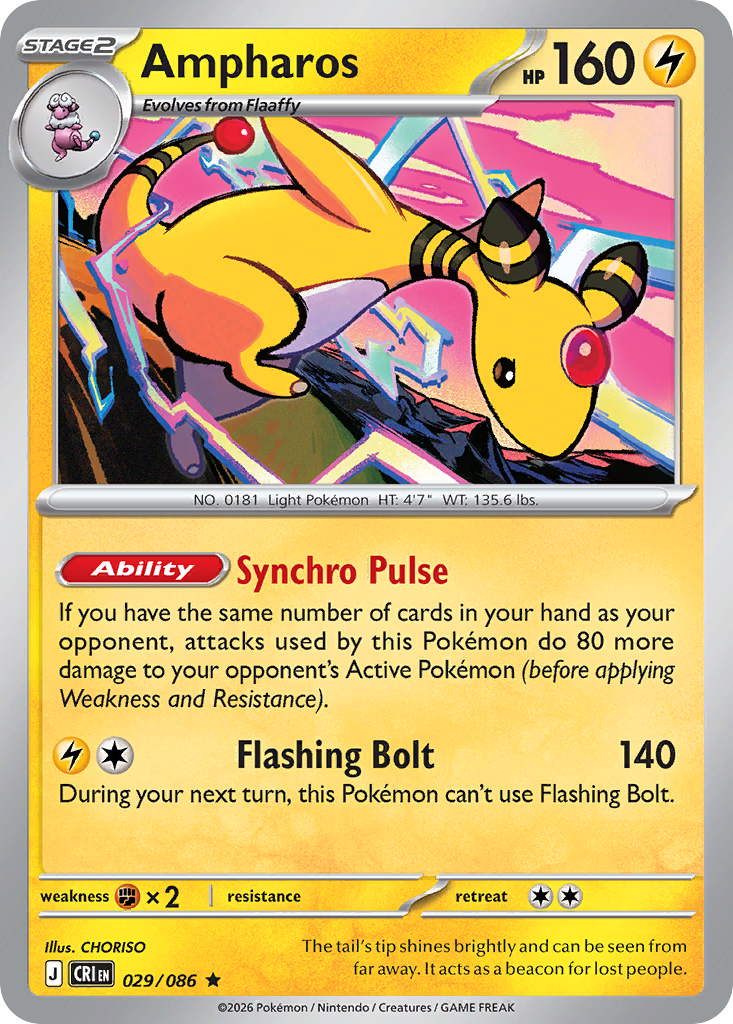 Ampharos — ME04: Chaos Rising #029/086