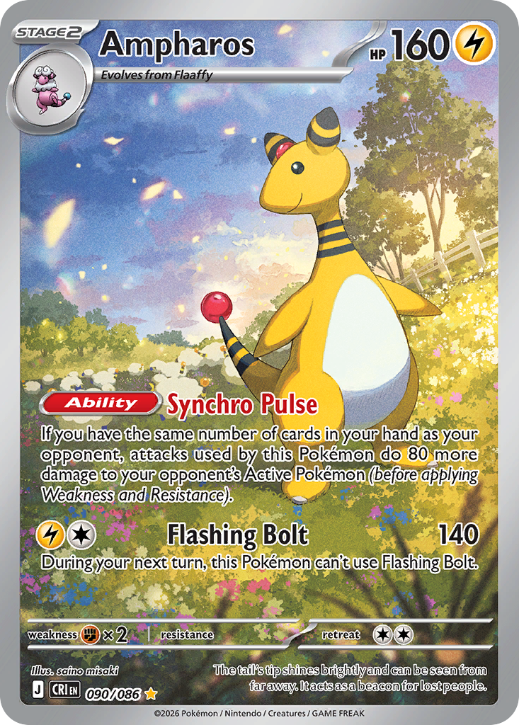 Ampharos — ME04: Chaos Rising #090/086
