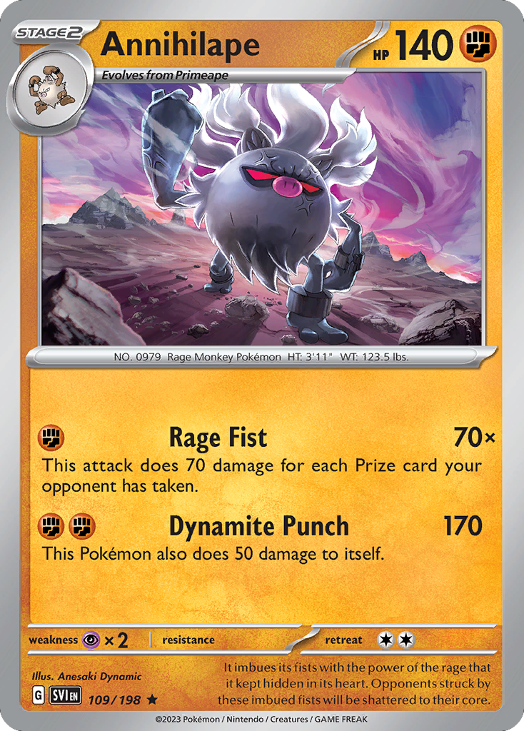 Annihilape — SV01: Scarlet & Violet Base Set #109/198