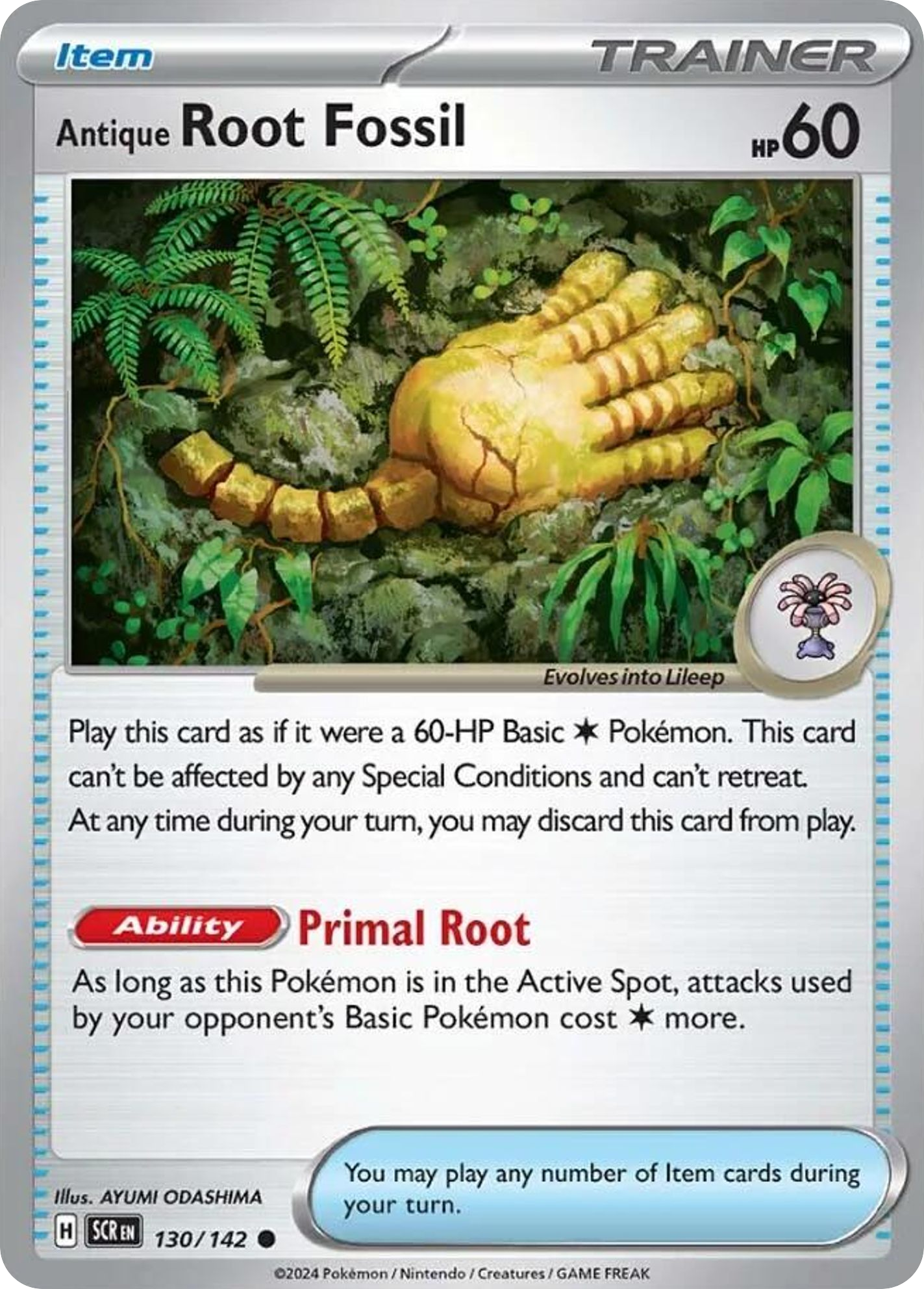 Antique Root Fossil — SV07: Stellar Crown #130/142
