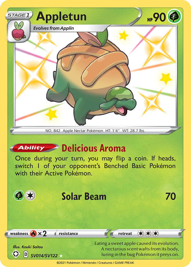 Appletun — Shining Fates: Shiny Vault #SV014/SV122