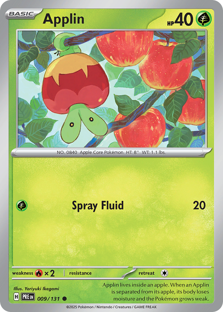 Applin (Master Ball Pattern) — SV: Prismatic Evolutions #009/131