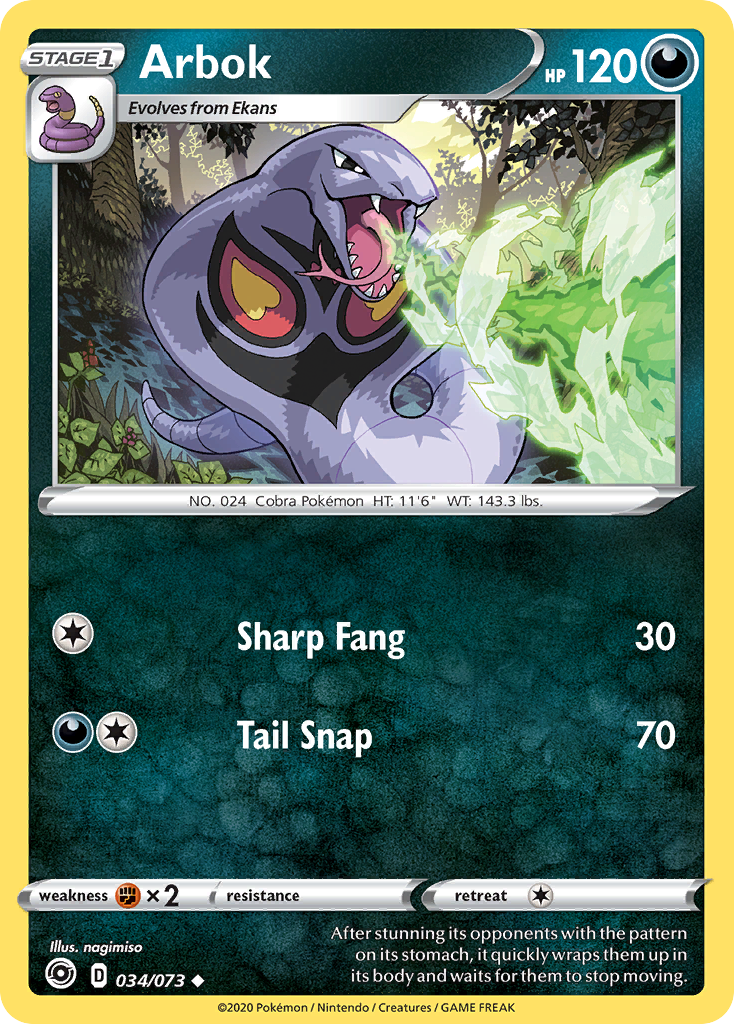 Arbok — Champion's Path #34/73
