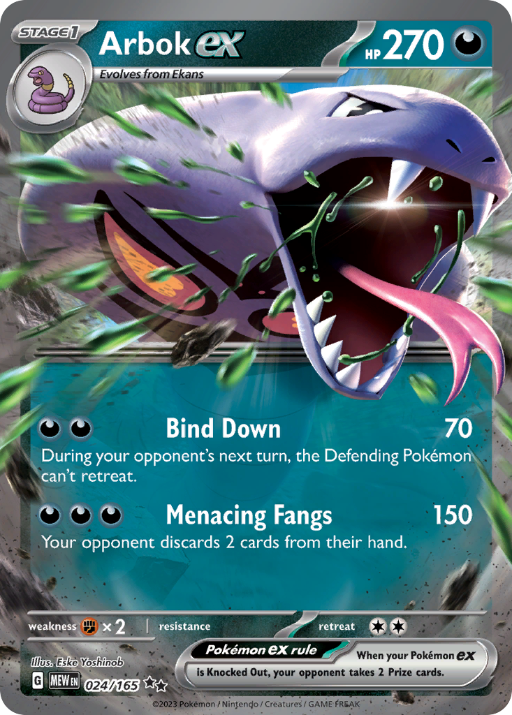Arbok ex — SV: Scarlet & Violet 151 #024/165