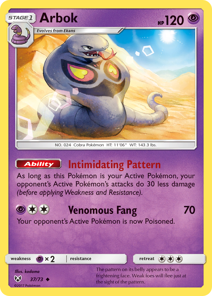 Arbok — Shining Legends #37/73