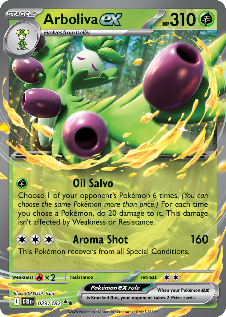 Arboliva ex — SV10: Destined Rivals #023/182