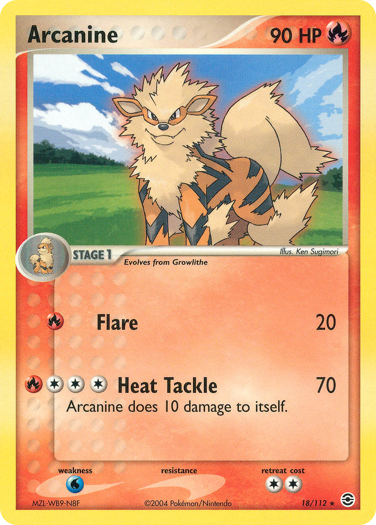 Arcanine — FireRed & LeafGreen #18/112