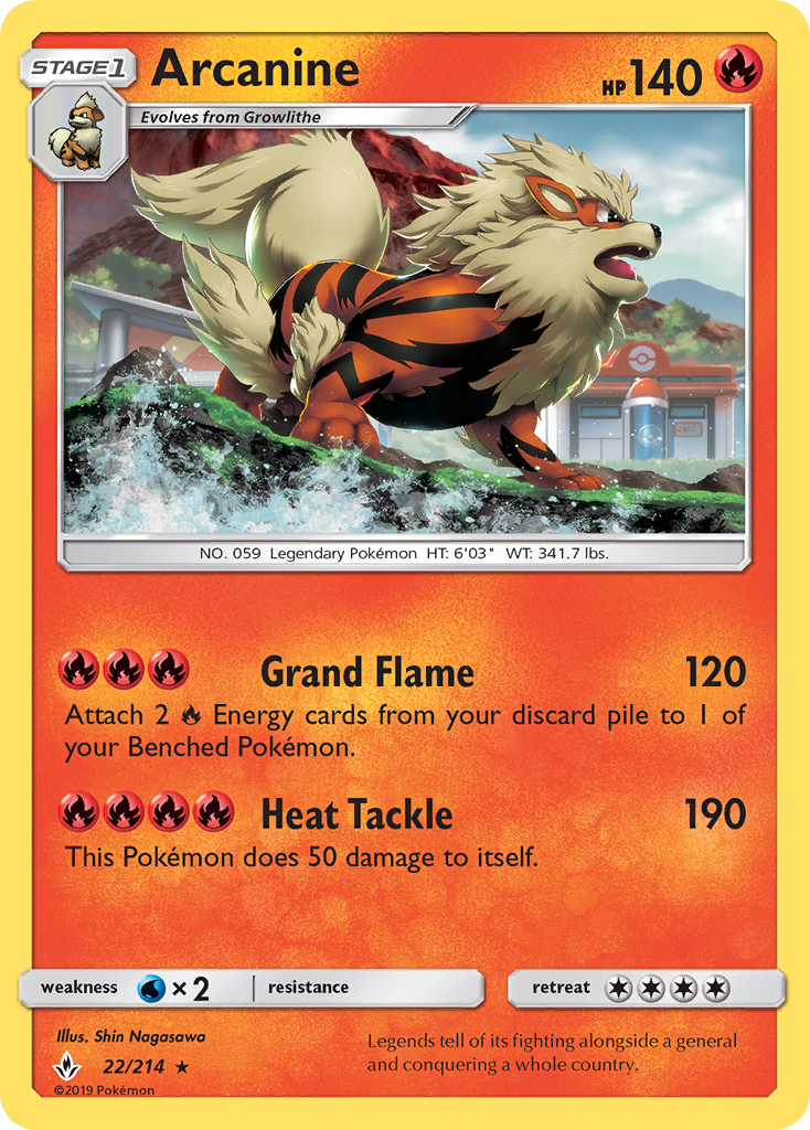 Arcanine — SM - Unbroken Bonds #22/214