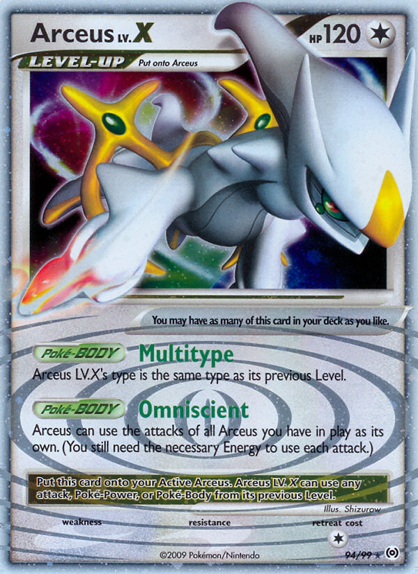 Arceus Lv.X (94) — Arceus #94/99