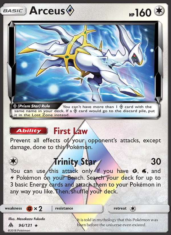 Arceus Prism Star — SM - Forbidden Light #96/131