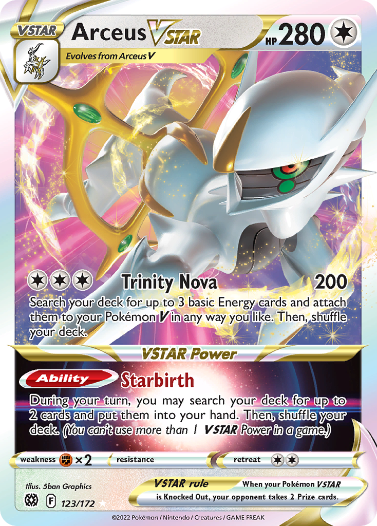 Arceus VSTAR — SWSH09: Brilliant Stars #123/172