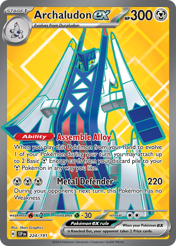Archaludon ex — SV08: Surging Sparks #224/191