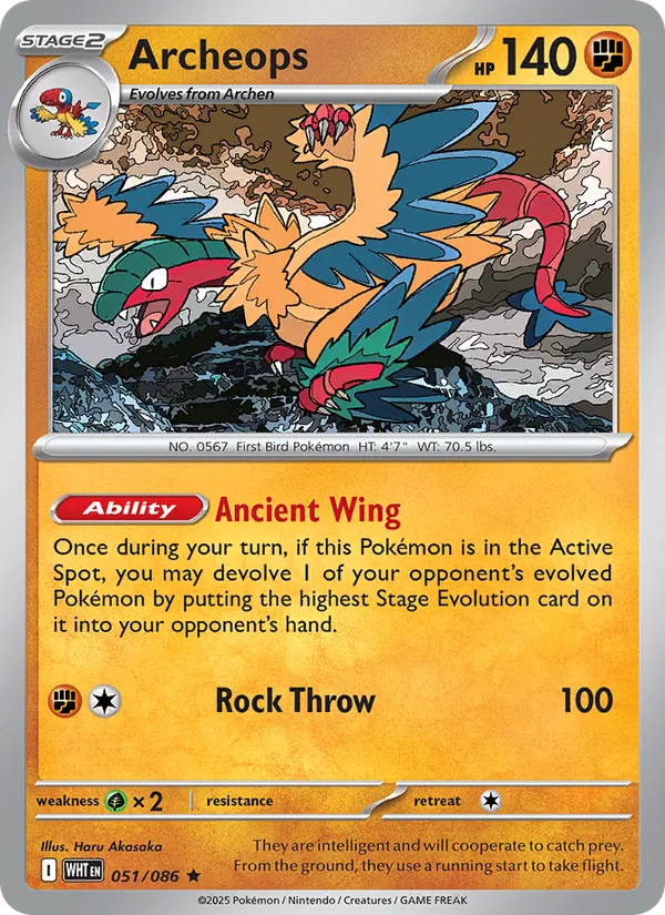 Archeops (Master Ball Pattern) — SV: White Flare #051/086