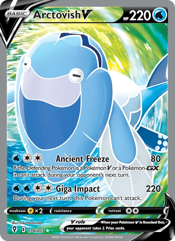 Arctovish V (Full Art) — SWSH07: Evolving Skies #176/203