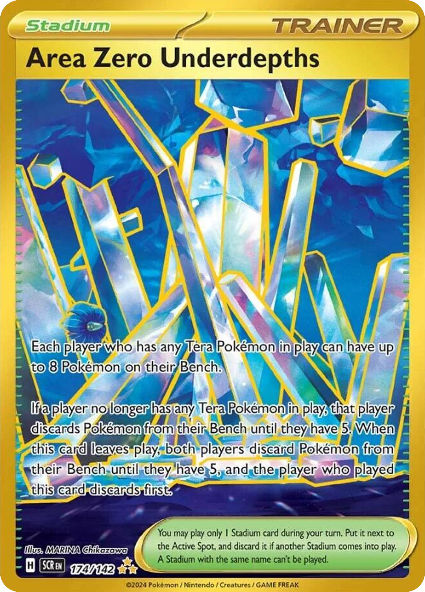 Area Zero Underdepths — SV07: Stellar Crown #174/142