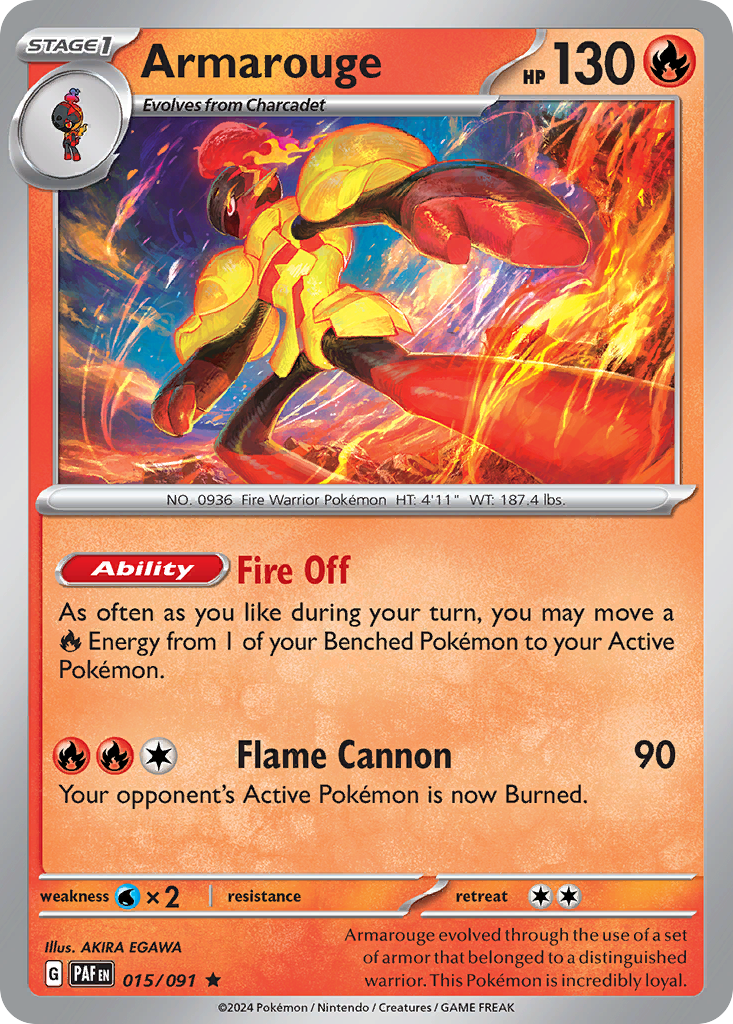 Armarouge — SV: Paldean Fates #015/091