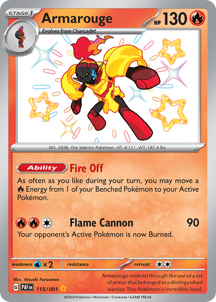 Armarouge — SV: Paldean Fates #115/091