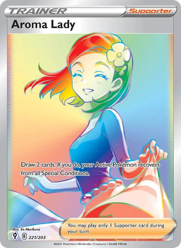 Aroma Lady (Secret) — SWSH07: Evolving Skies #221/203