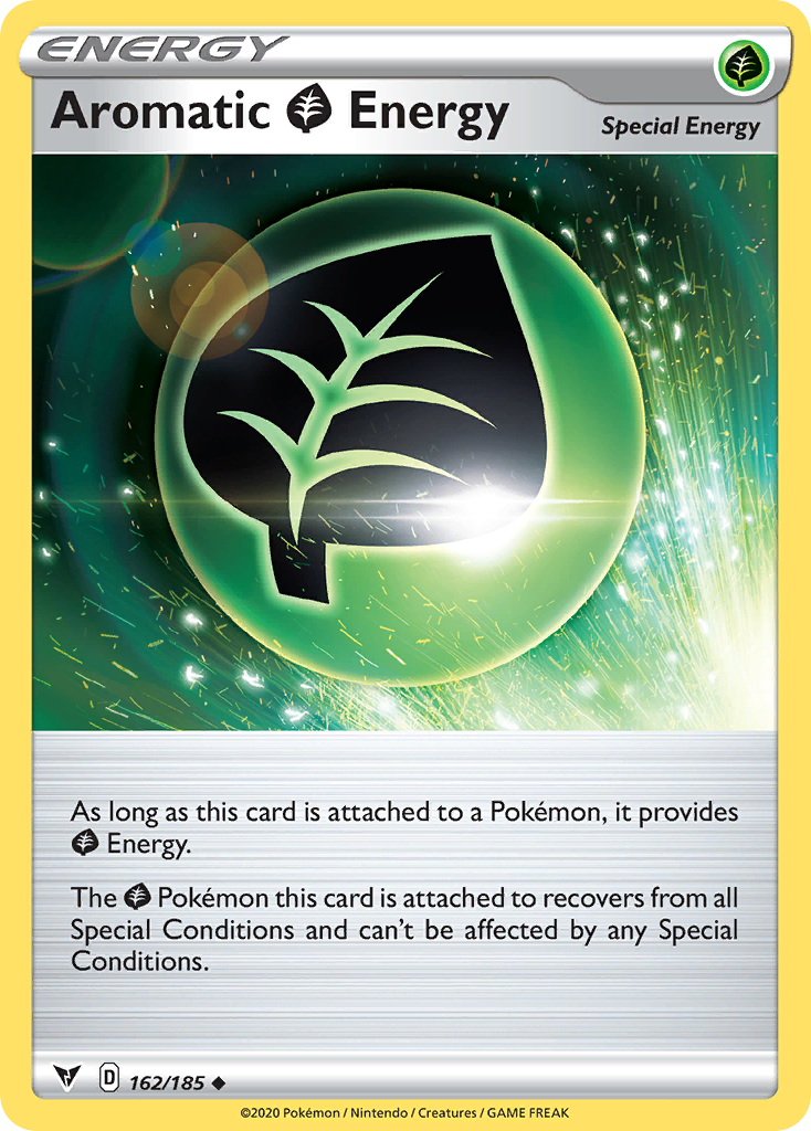 Aromatic Grass Energy — SWSH04: Vivid Voltage #162/185