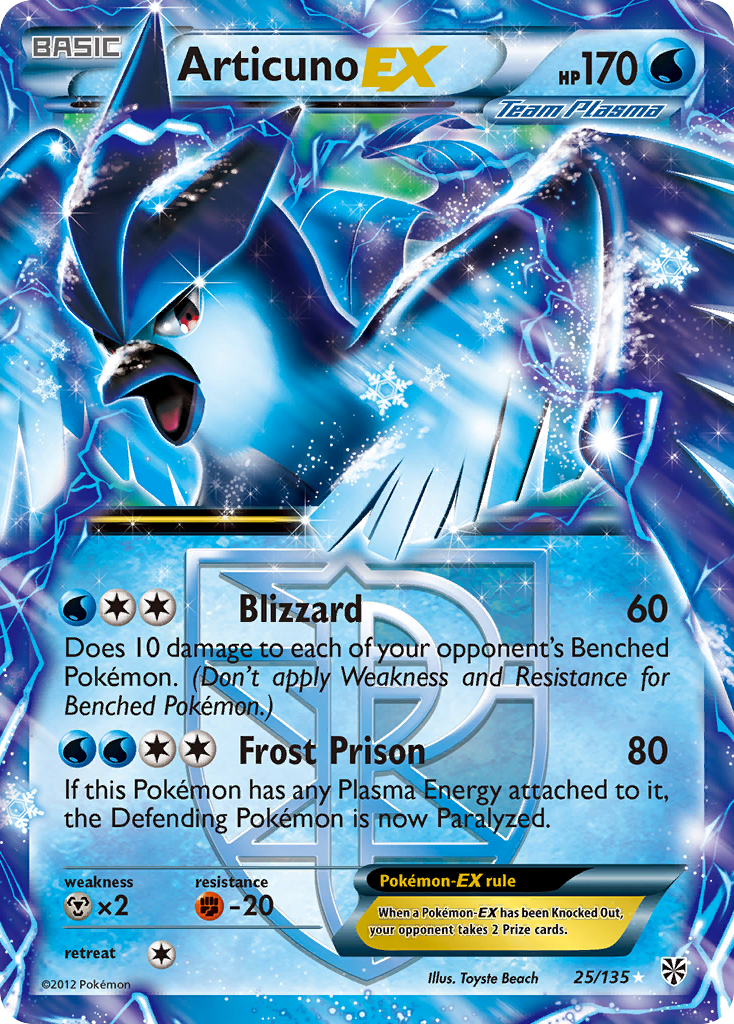 Articuno EX (Team Plasma) — Plasma Storm #25/135