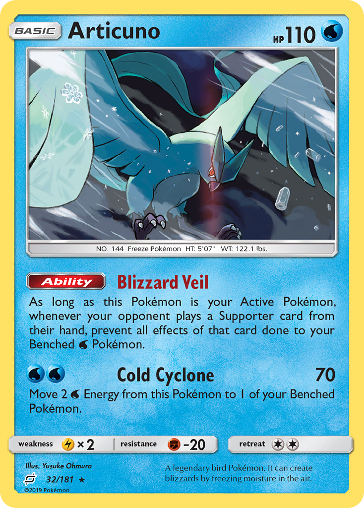 Articuno — SM - Team Up #32/181