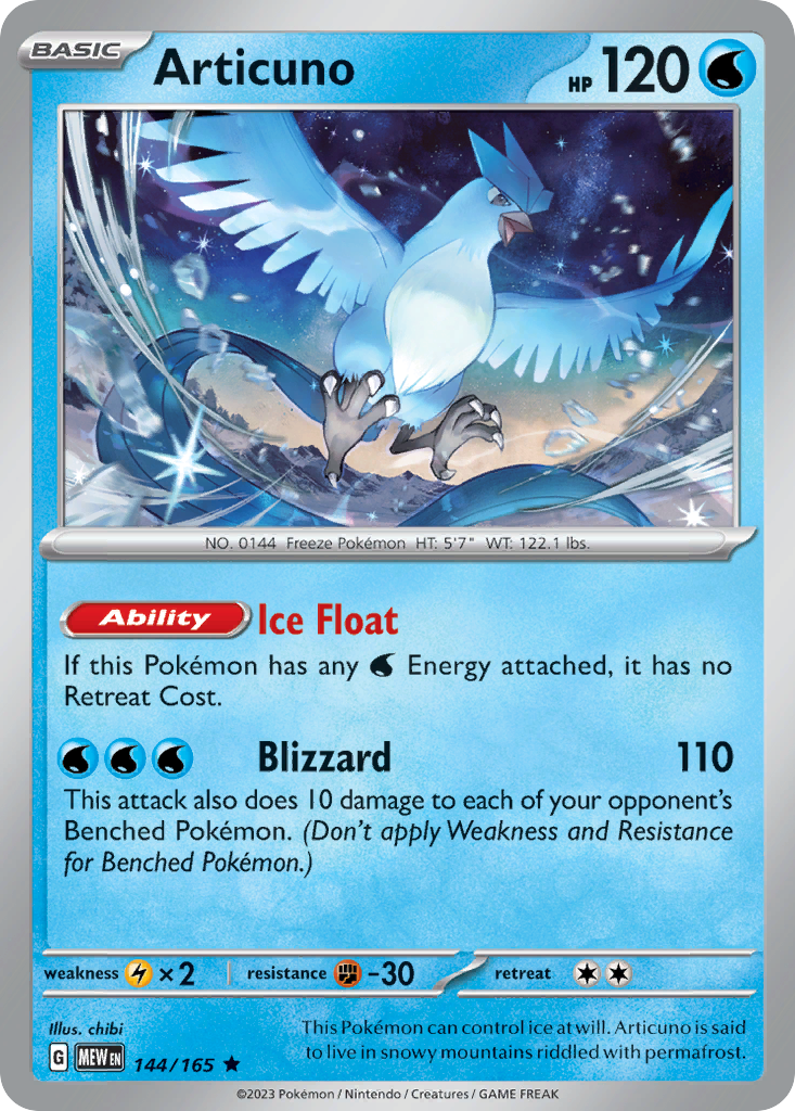 Articuno — SV: Scarlet & Violet 151 #144/165