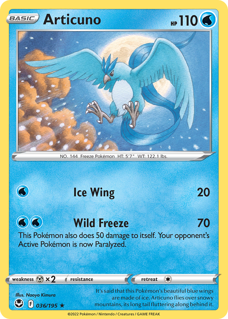 Articuno — SWSH12: Silver Tempest #036/195