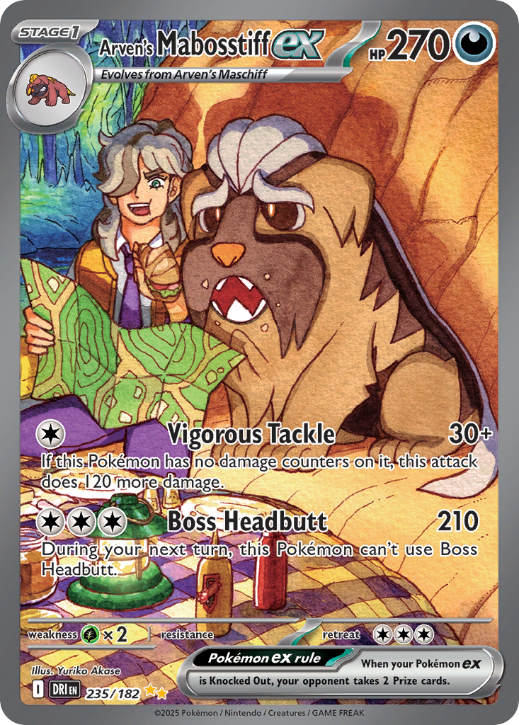 Arven's Mabosstiff ex — SV10: Destined Rivals #235/182