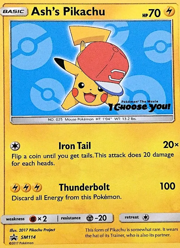 Ash's Pikachu — SM Promos #SM114