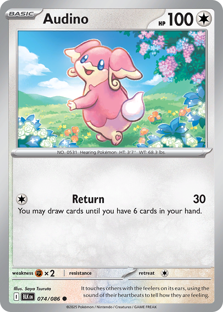 Audino — SV: Black Bolt #074/086