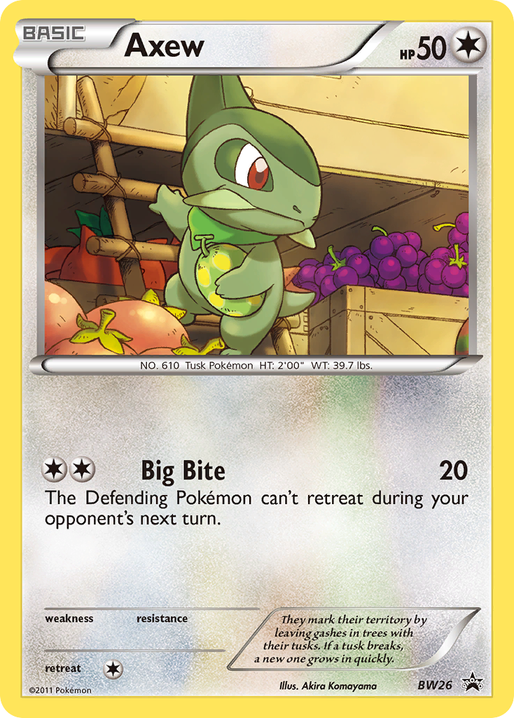 Axew — Black and White Promos #BW26