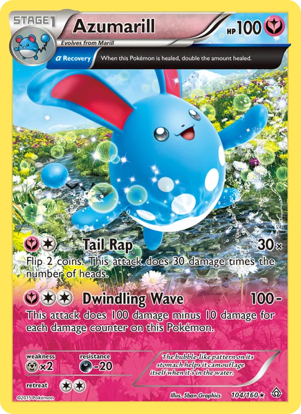 Azumarill (Alpha) — XY - Primal Clash #104/160