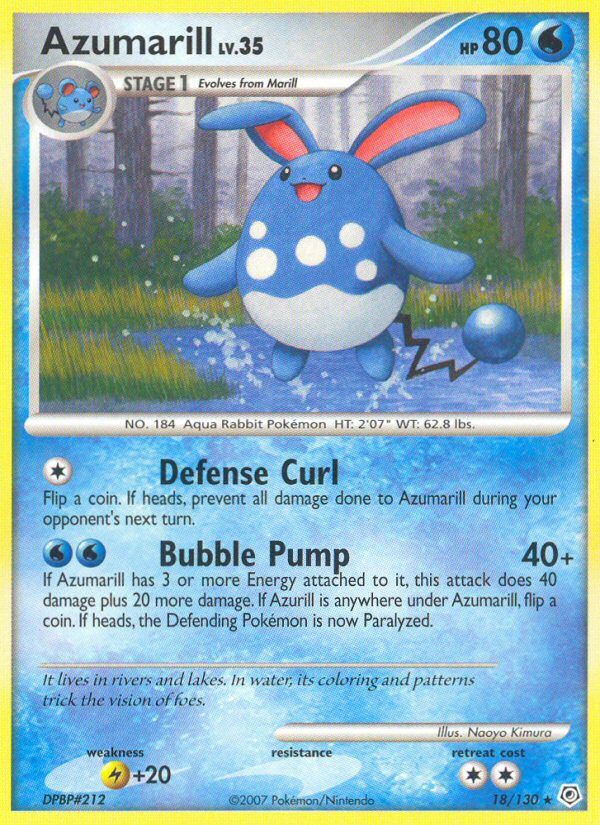 Azumarill — Diamond and Pearl #18/130