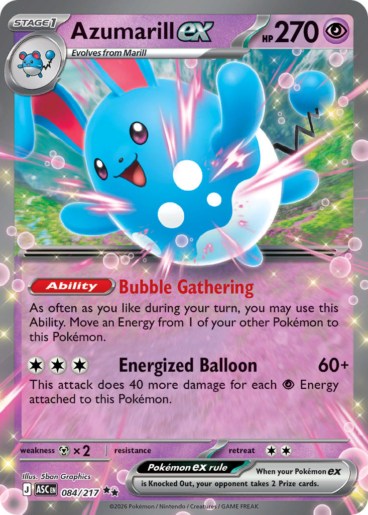Azumarill ex — ME: Ascended Heroes #084/217