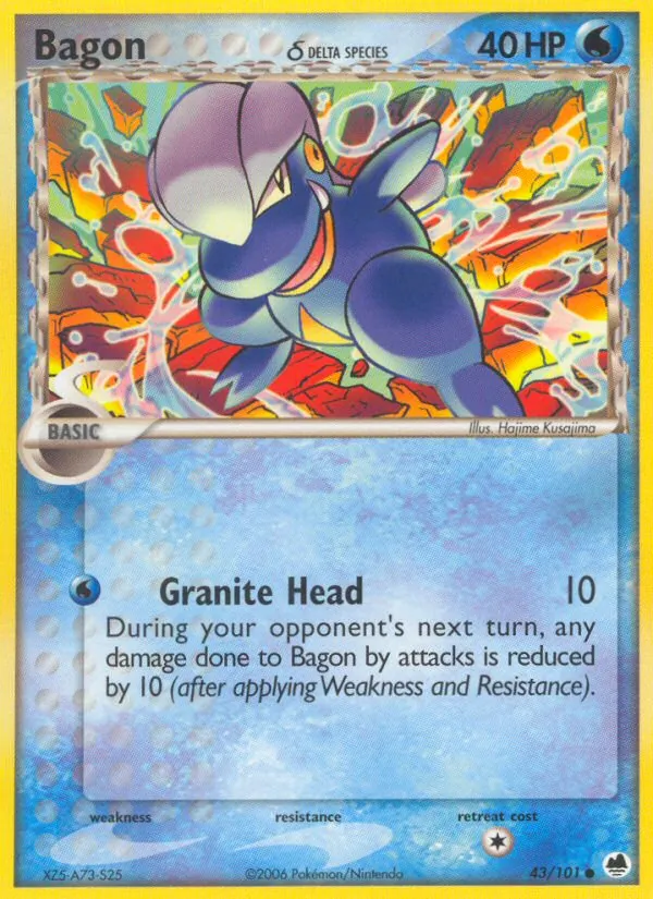 Bagon (Delta Species) — Dragon Frontiers #43/101