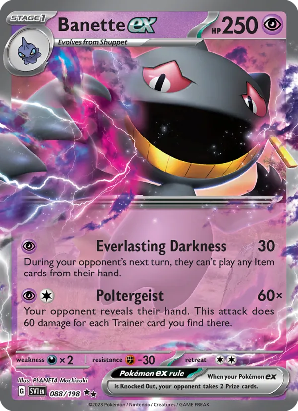 Banette ex — Jumbo Cards #088/198